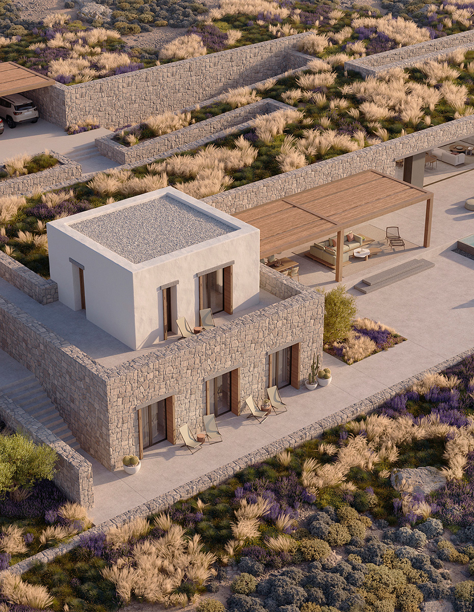 APK Architects-Aerial image of villa - APK Architects