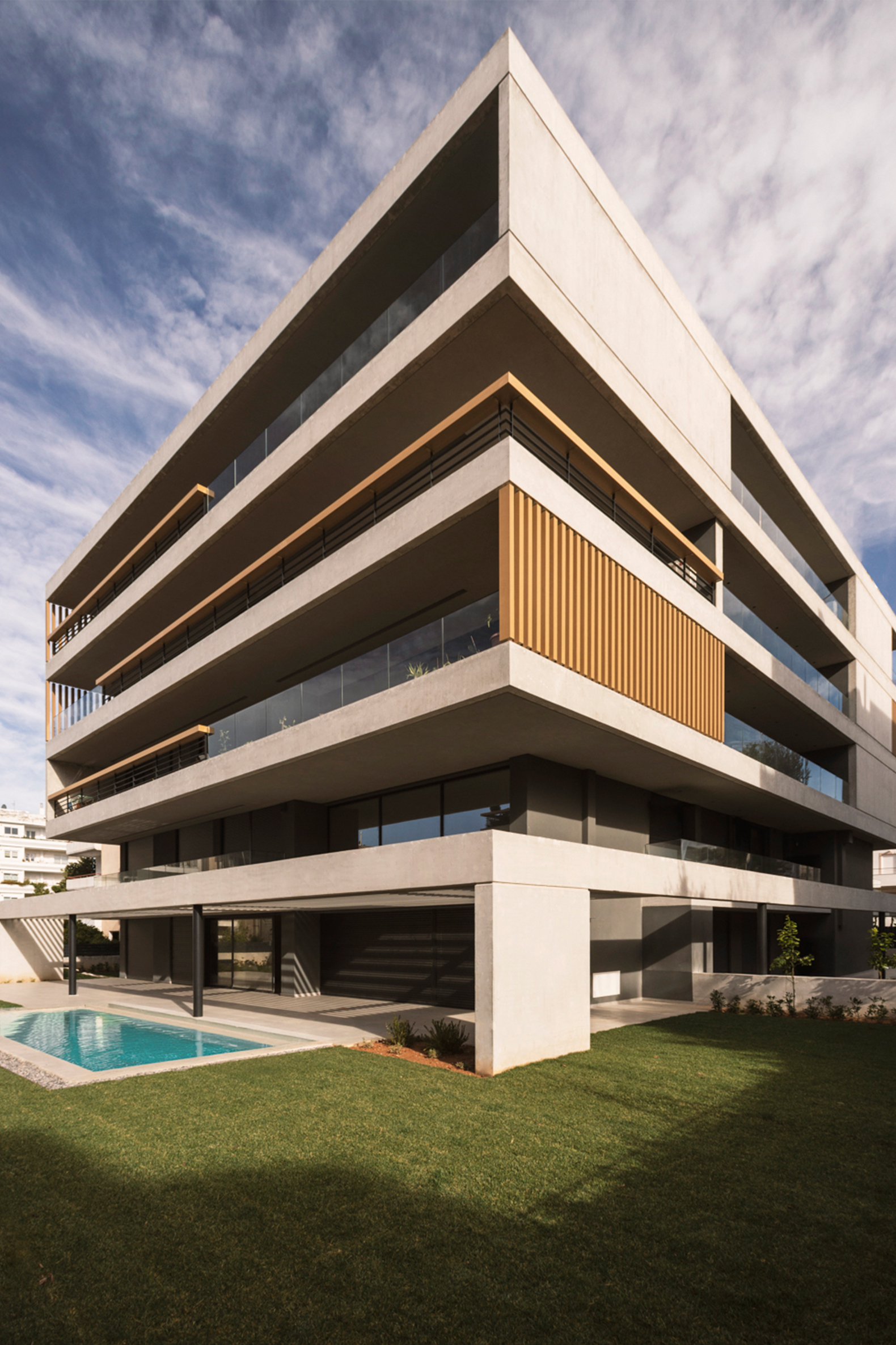 APK Architects-Perpective exterior view of Echo Residences.