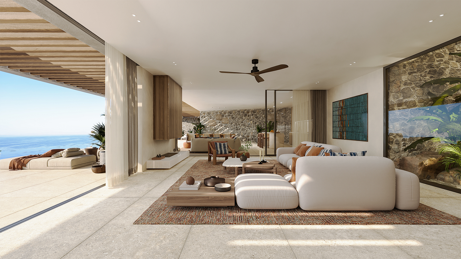 APK Architects-Interior view of the living room.
