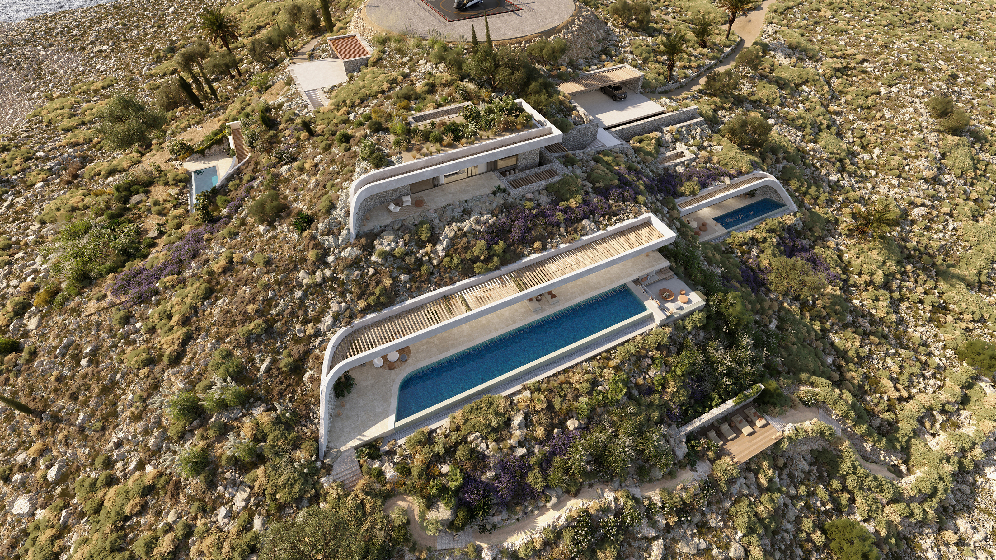 APK Architects-Aerial view overlooking The Ridge